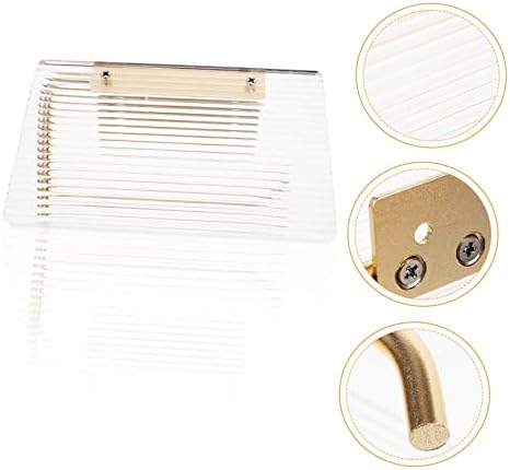 Wall Mounted Paper Towel Holder with Acrylic Shelf