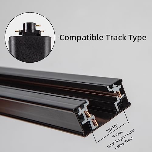 5CCT LED Track Lighting Heads 12W Dimmable 4-Pack