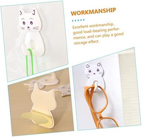 DECHOUS 9pcs Adorable Cat Wall Hooks for Bathroom