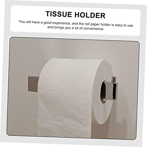 1Pc Wall Mount Toilet Paper Holder Durable Stylish Space Saving
