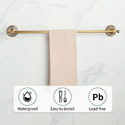 PEONYBATH Antique Bronze Towel Bar 155-275 Inch