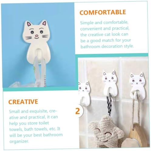 HOUDERCO 9pcs Adorable Cat Wall Hooks 1