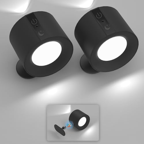 LED Spotlight Indoor Rechargeable Wall Lamp with Timer and Dual Light Source