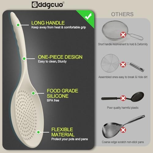 GDDGCUO 145 Inch Heat Resistant Skimmer Spoon