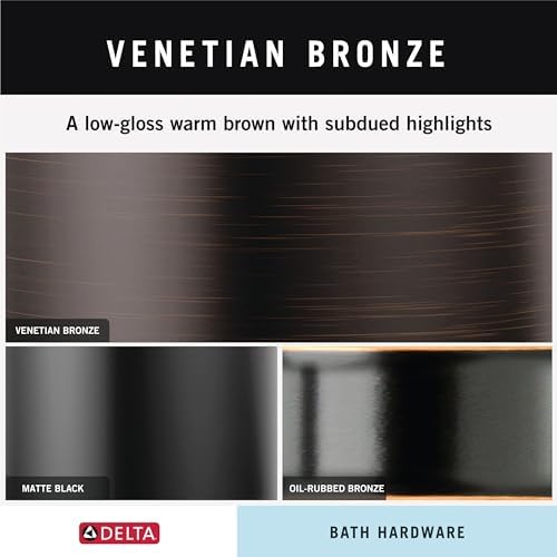 DELTA Cassidy 18-in Wall Mount Towel Bar in Venetian Bronze