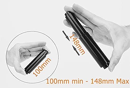 2pcs Black Toilet Paper Holder Rollers 6inch Replacement