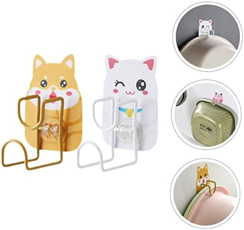 Cute Animal Wall Hooks Set for Bathroom Kitchen Study