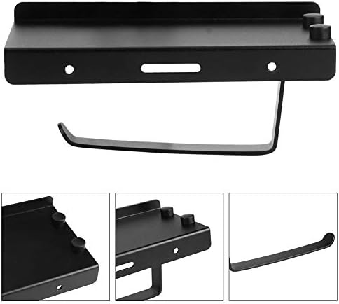 Garosa Toilet Paper Holder Space Aluminum Black