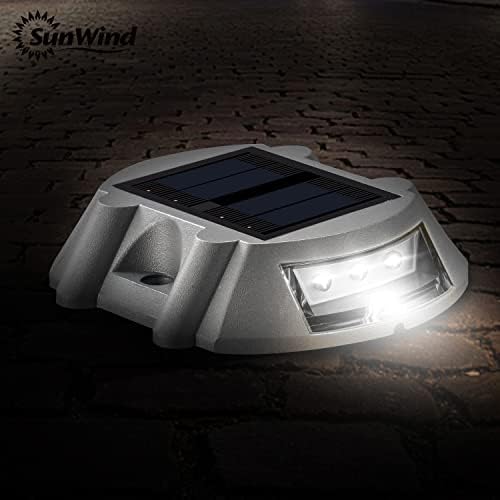 Sunwind 4 Pack Solar Deck Lights Outdoor White