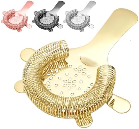 YUHWYI 4-Prong Cocktail Strainer with Star Design 1