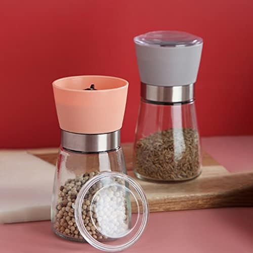 Refillable Pepper Mill Salt and Pepper Grinder Pink 1