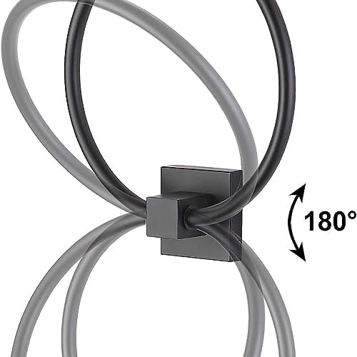 Matte Black Stainless Steel Towel Ring