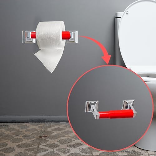 Red Toilet Paper Holder Spring Rod Replacement 7 Inch 1