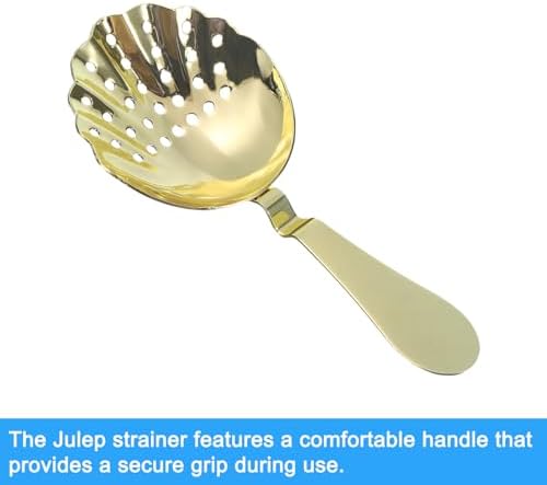 Uxcell Julep Strainer - 175mm Stainless Steel Cocktail Strainer