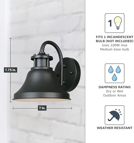 Designers Fountain 31311-BZ Bayport Outdoor Wall Lantern Sconce