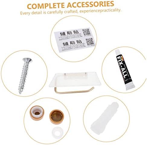 Yardenfun Wall Mounted Toilet Paper Holder with Shelf