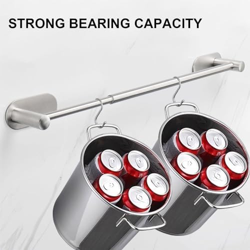 TocTen Self Adhesive Towel Bar - Adjustable 16-24 inches