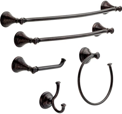 DELTA Cassidy 18-in Wall Mount Towel Bar in Venetian Bronze