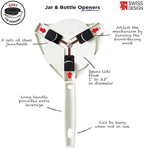 KUHN RIKON Strain-Free Jar Opener White
