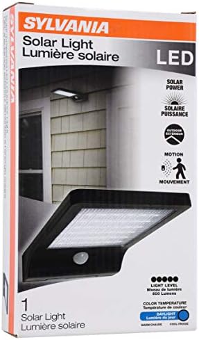 LEDVANCE Solar Flood Light with Daylight Sensor 5000K Black 1 Pack