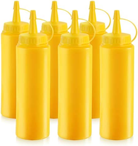 New Star Foodservice Squeeze Bottles Yellow Pack of 6