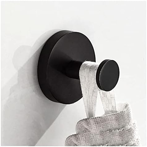 TYZK Round Robe Hook Matte Black Stainless Steel