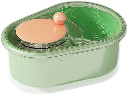 Portable Fruit Scrubber with Lid - Quick Washing Bowl