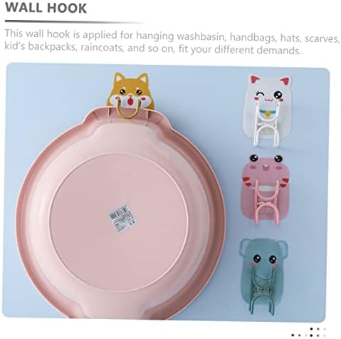 Cute Animal Wall Hooks Set for Bathroom Kitchen Study