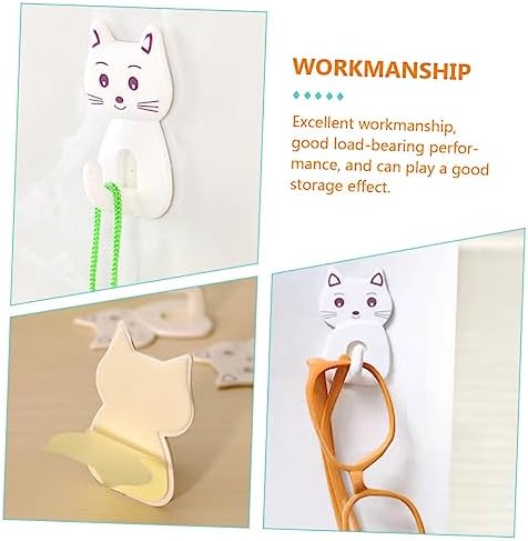 BUGUUYO 9PCS Cat Towel Hooks for Bathroom Storage