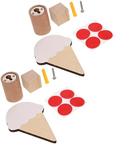 GLEAVI Cartoon Ice Cream Wall Hooks for Kids Bedroom and Bathroom