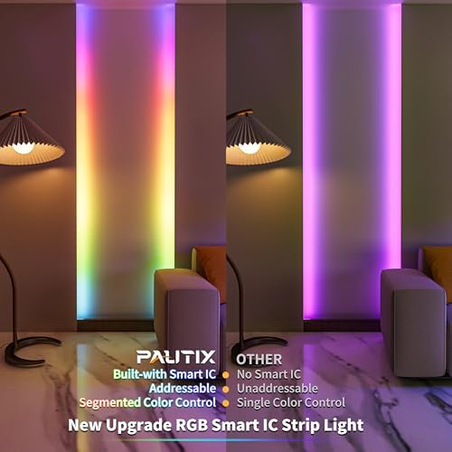 PAUTIX RGB Smart IC COB LED Strip Light 3M 984ft
