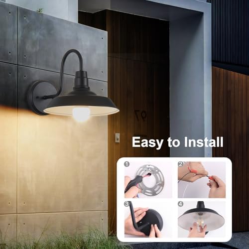 Double Century 2-Pack Barn Lights Outdoor Wall Fixtures