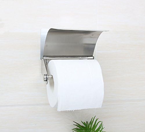 EzHome Self Adhesive Stainless Steel Toilet Paper Holder 1