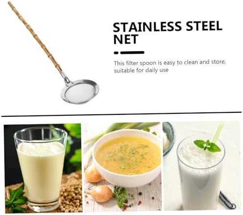 304 Stainless Steel Skimmer Spoon with Handle for Colander and Drainer
