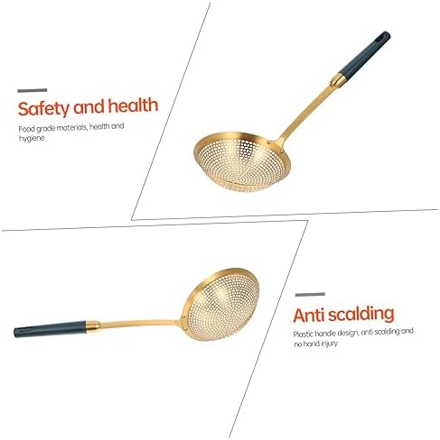 IMIKEYA Stainless Steel Skimmer with Long Handle