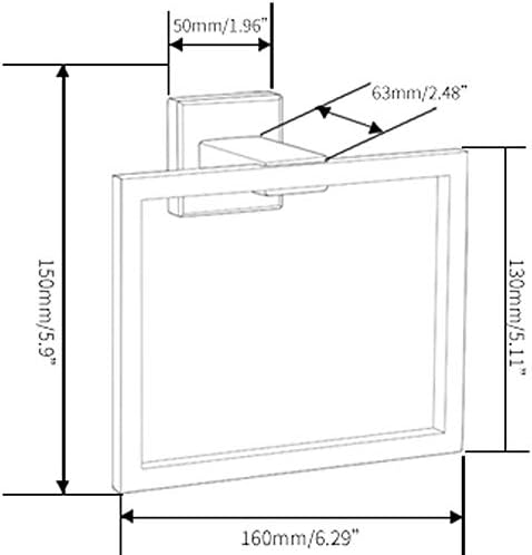 GERZWY Stainless Steel Towel Holder for Bathroom