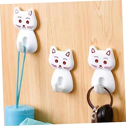 9pcs Cat Shaped Towel Hooks for Bathroom Storage 1