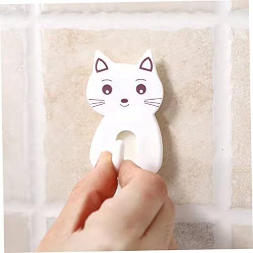 9pcs Cat Shaped Towel Hooks for Bathroom Storage 1