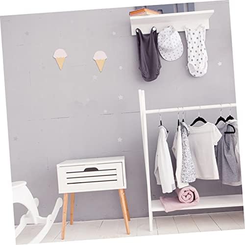 GLEAVI Cartoon Ice Cream Wall Hooks for Kids Bedroom and Bathroom