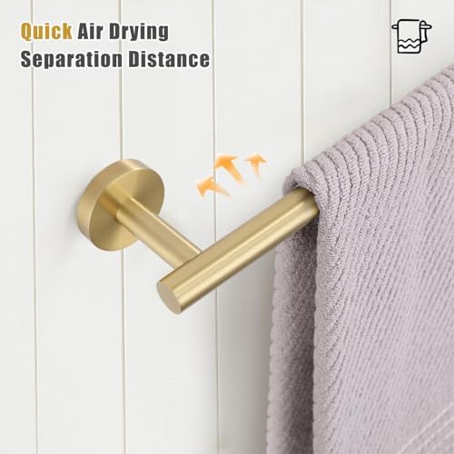 TURS Brushed Gold Towel Bar 276 Inch 1