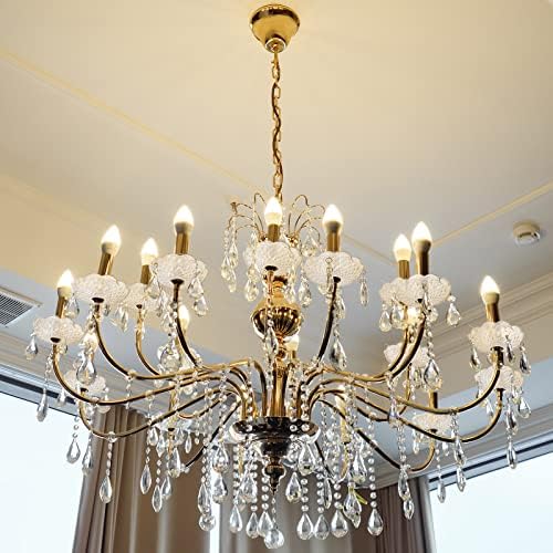 Bonuci 6 Pcs Chandelier Bobeche Replacement with 4 Side Holes