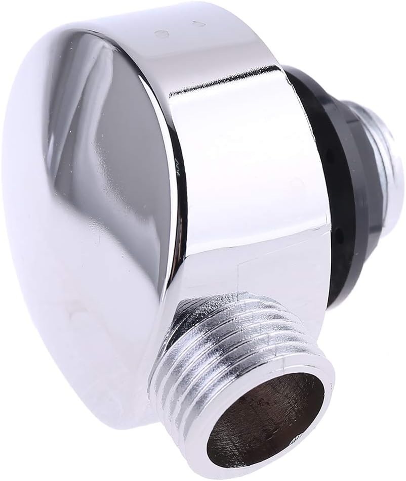 Chromed Plastic Shower Connector for Bathrooms