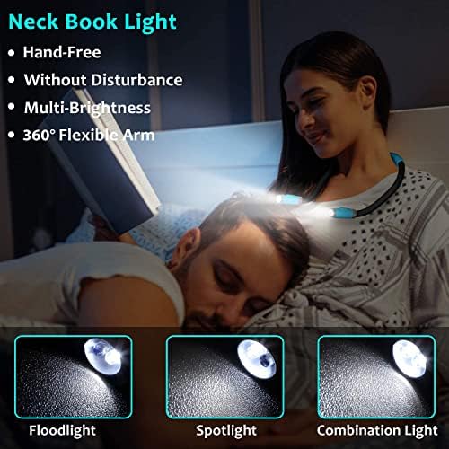 LUXJET Rechargeable LED Book Light for Night Reading