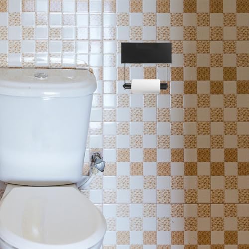 FOYTOKI 4pcs Plastic Toilet Paper Holder with Spring Load