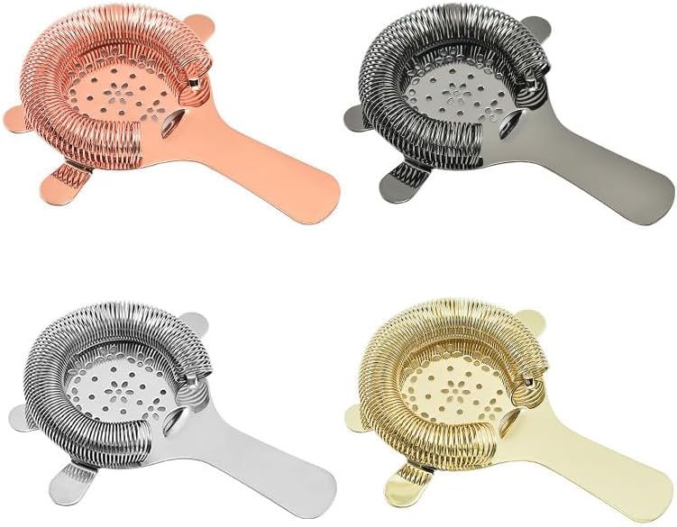 YUHWYI 4-Prong Cocktail Strainer with Star Design 1