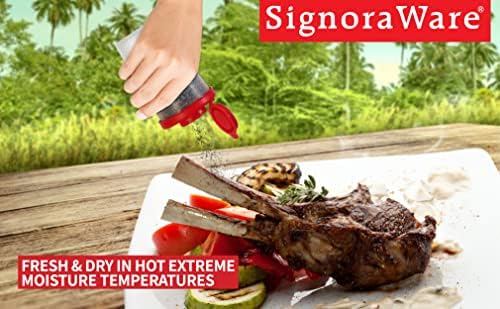 SIGNORAWARE Salt Pepper Shakers Moisture Proof Set of 2