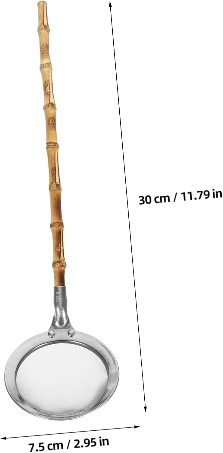 VINTORKY 304 Stainless Steel Slotted Spoon with Handle