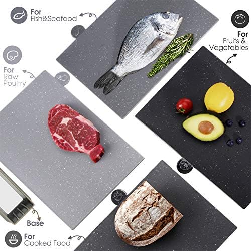 Masthome Mandoline Slicer Chopping Board Set with Storage Stand