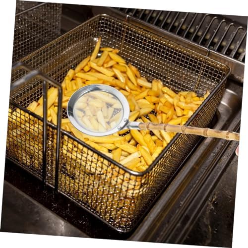BRIGHTFUFU 304 Stainless Steel Colander Ladle with Long Handle