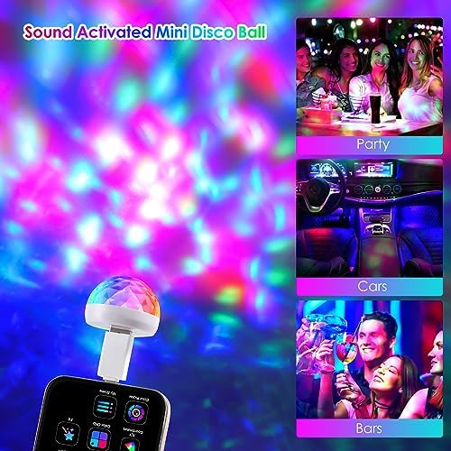 Orlabno USB Mini Disco Ball Light for Kids